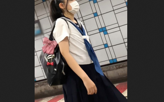 【放課後の眺め49】セーラー服とポニーテールの清純派ＪＫを追いかけて！