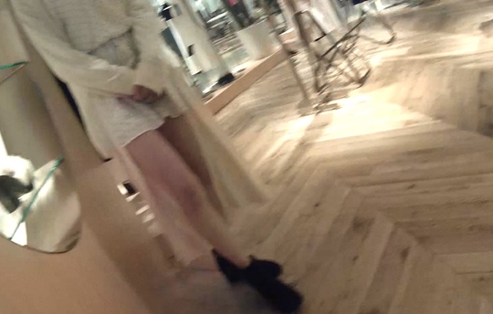 ★新作part4★前かがみ胸ちら胸チラN④「美乳♡ 巨乳♡ 微乳♡（＆ち〇び）3者3乳♡店員さん♡」